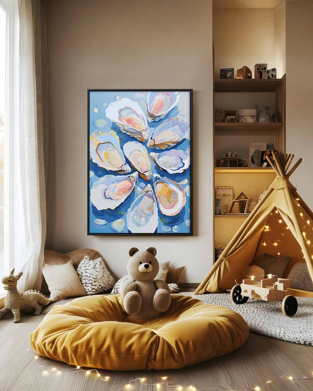 Oesters in Kunst Kunstwerk-canvas-dibond-plexiglas-wanddecoratie-WallArtistic
