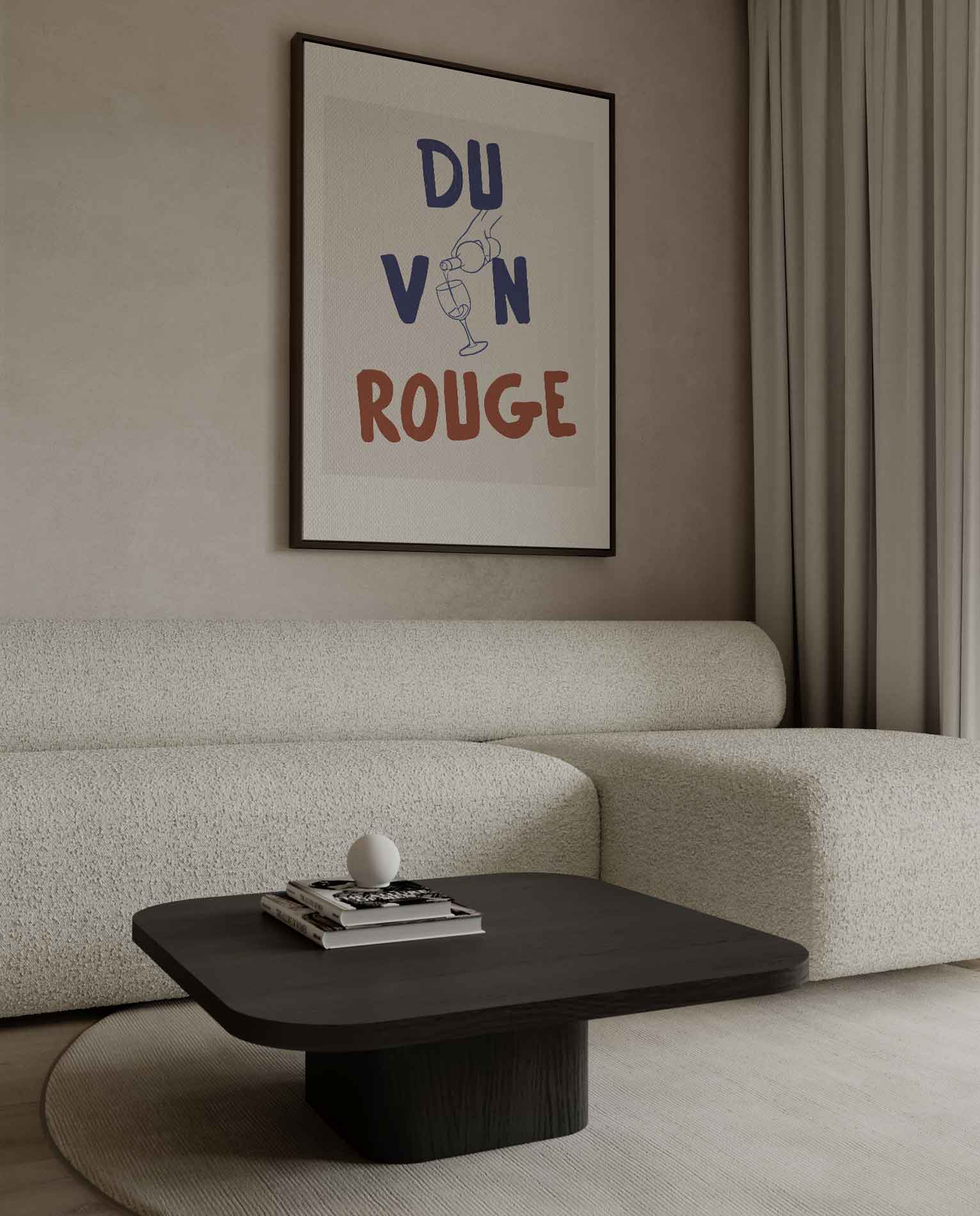 Du Vin Rouge Poster