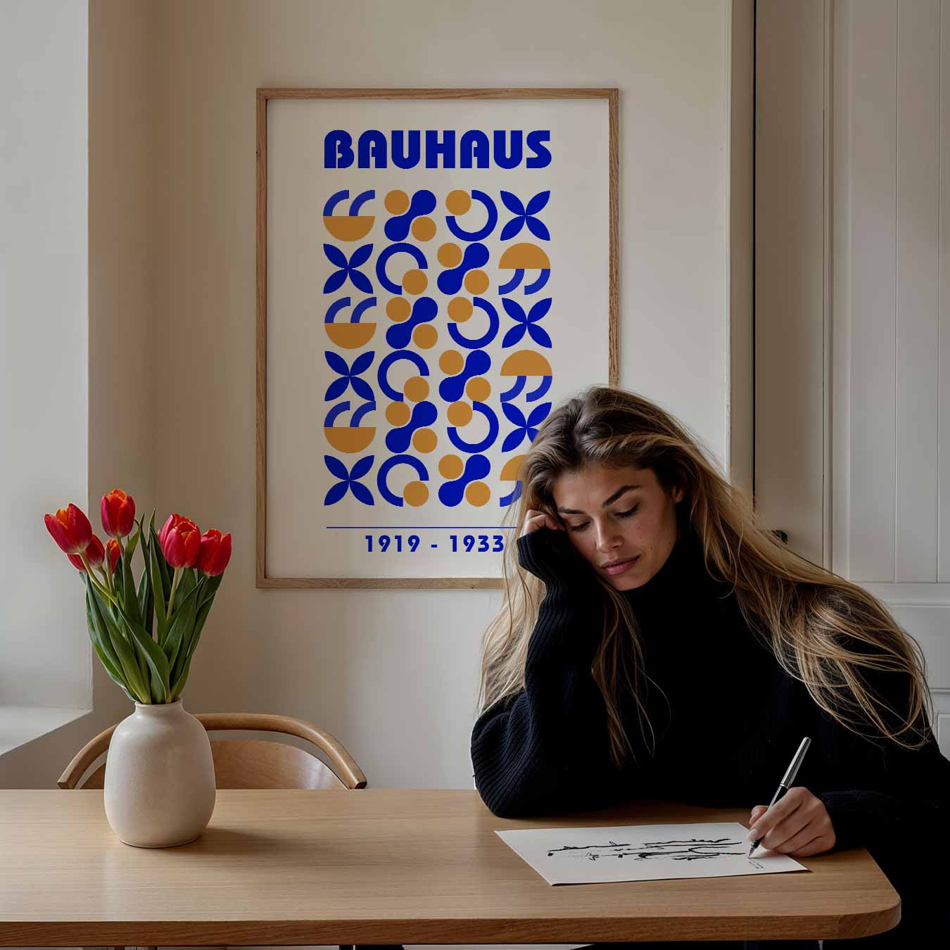 Retro Bauhaus Kunstposter