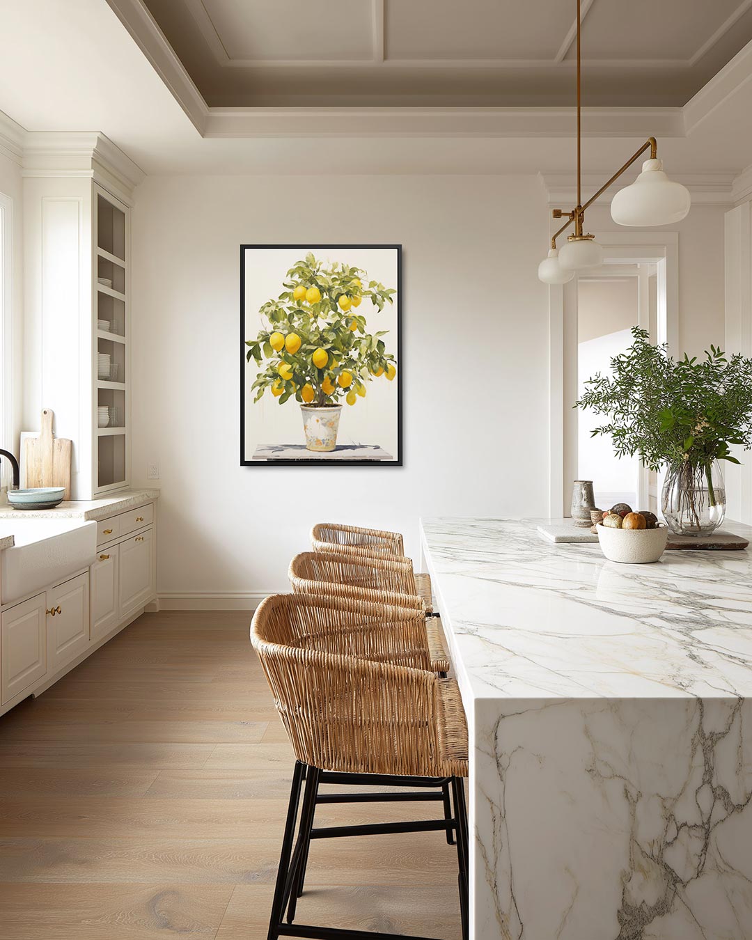 Levendige groente compositie Kunstwerk
