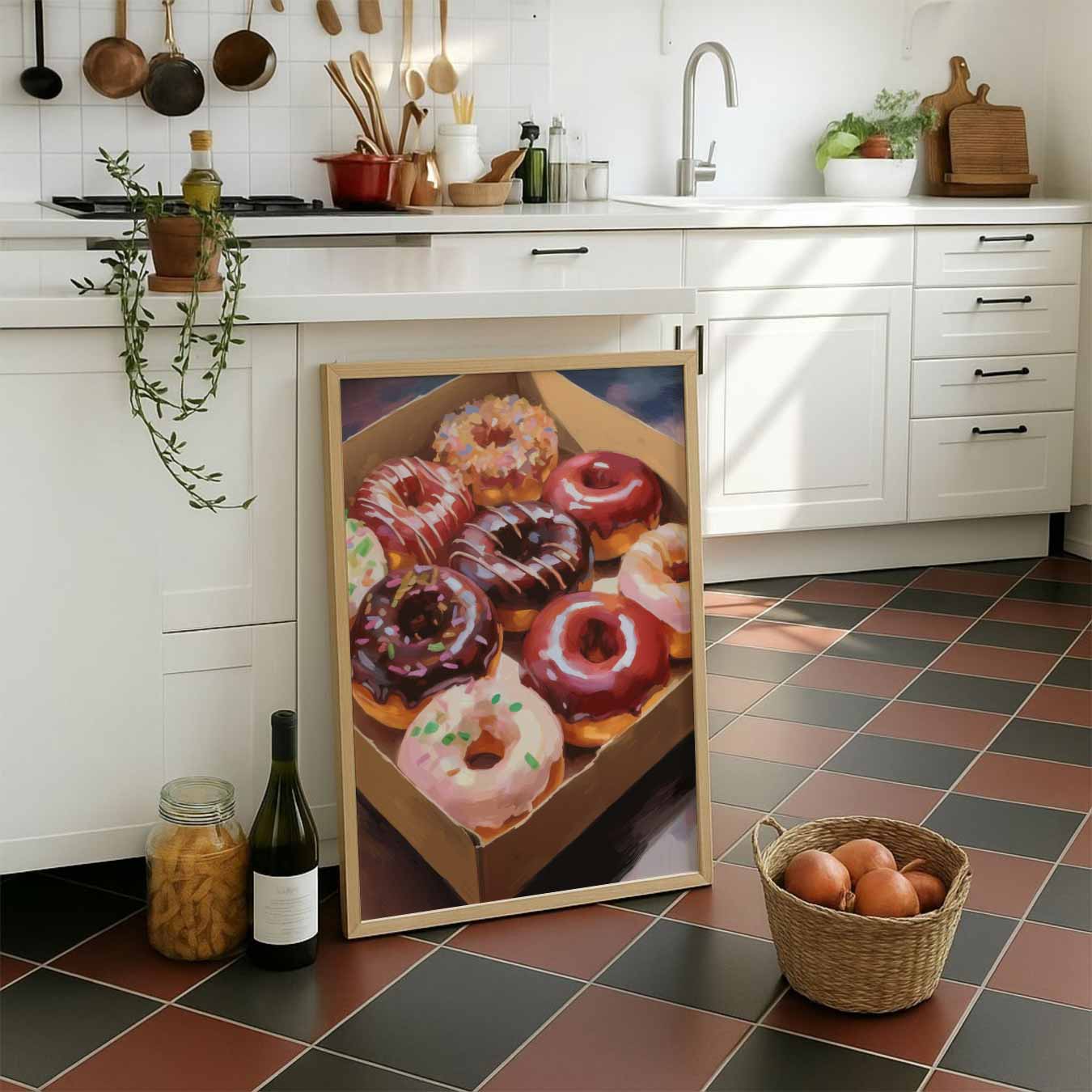 Kleurrijke Donut Delight Poster-WallArtistic