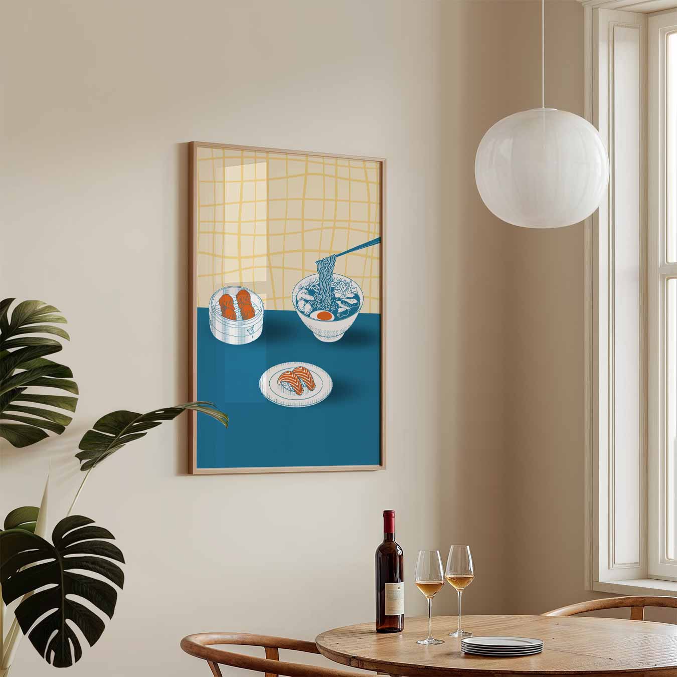 Aziatische Eetervaring Poster-WallArtistic