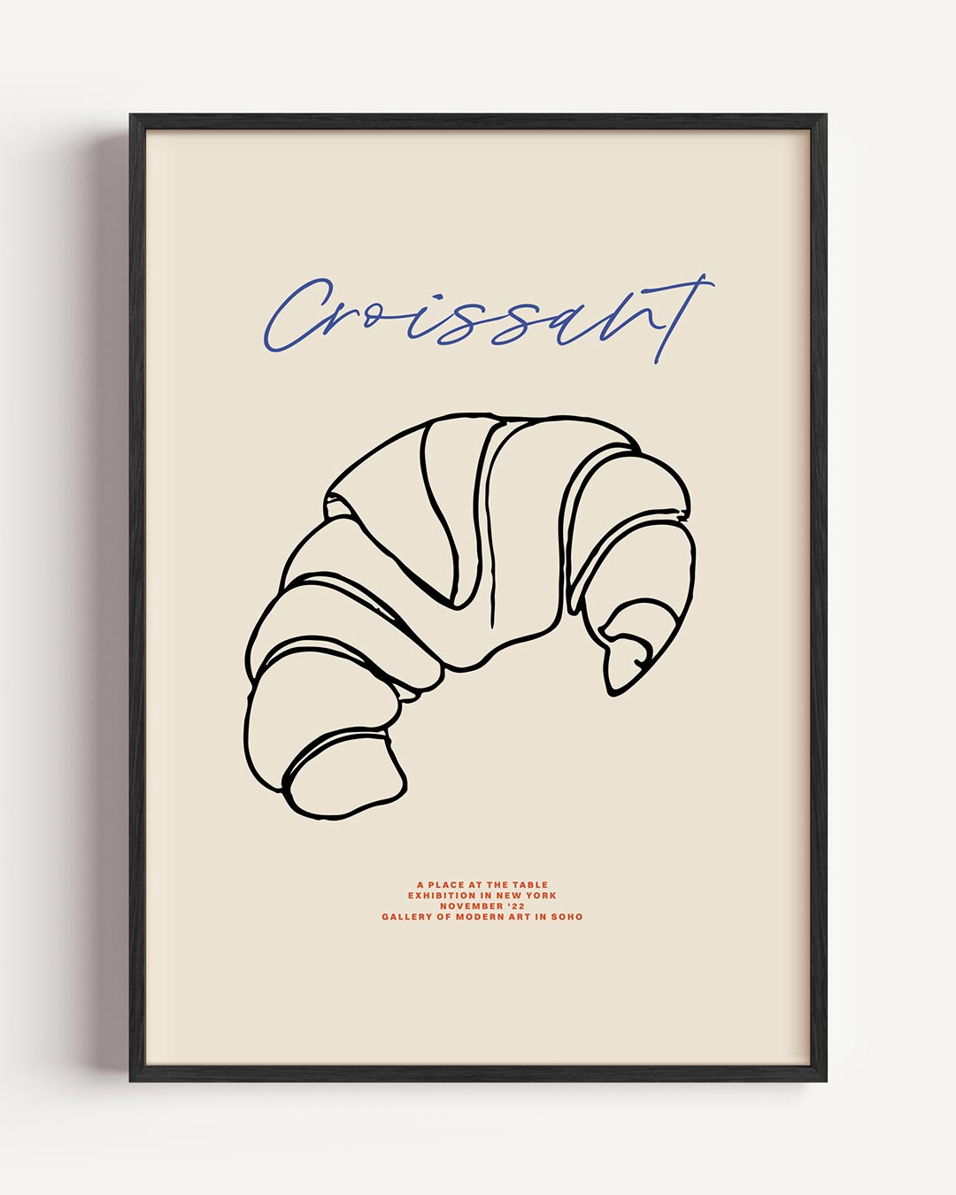 Stijlvolle Croissant Poster-WallArtistic