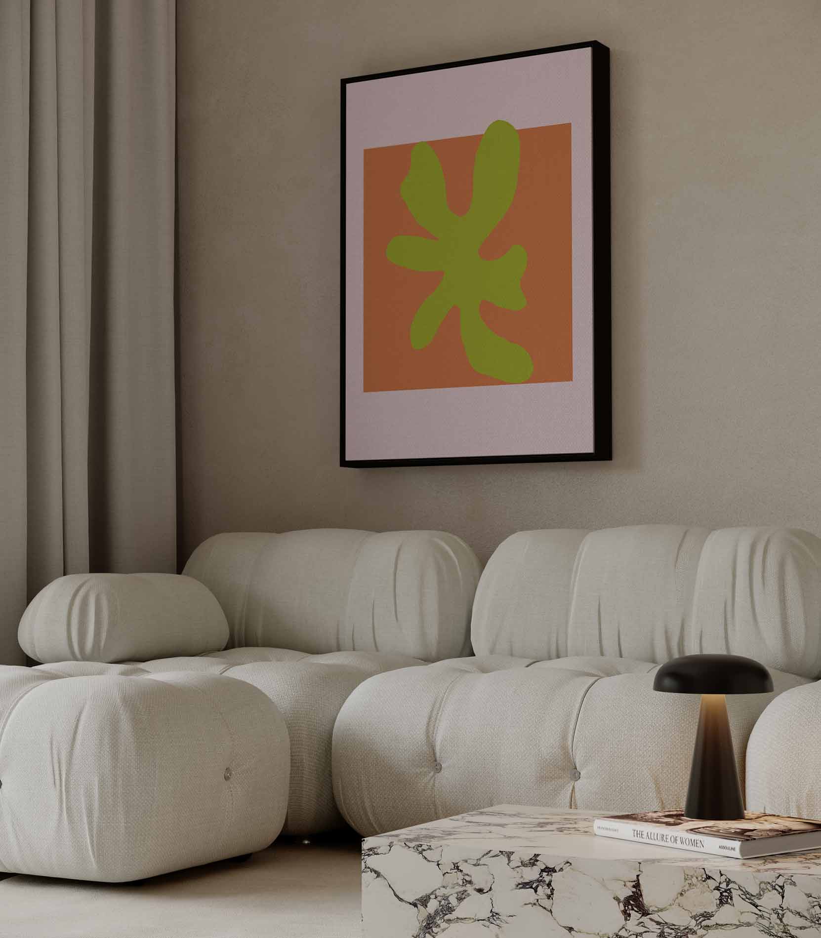 Vrolijke Abstractie Kunstwerk-canvas-dibond-plexiglas-wanddecoratie-WallArtistic