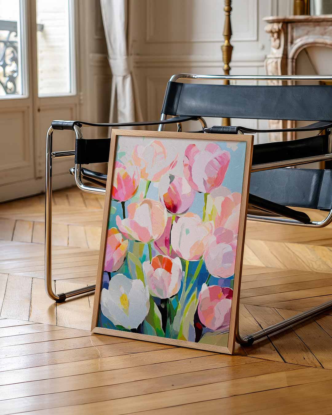 Kleurrijke Tulpenpracht Poster