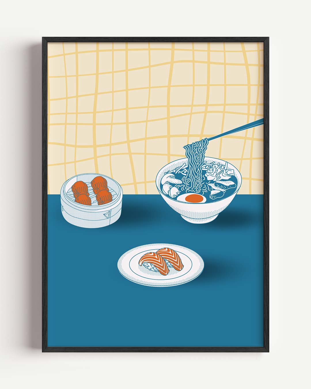 Aziatische Eetervaring Poster-WallArtistic