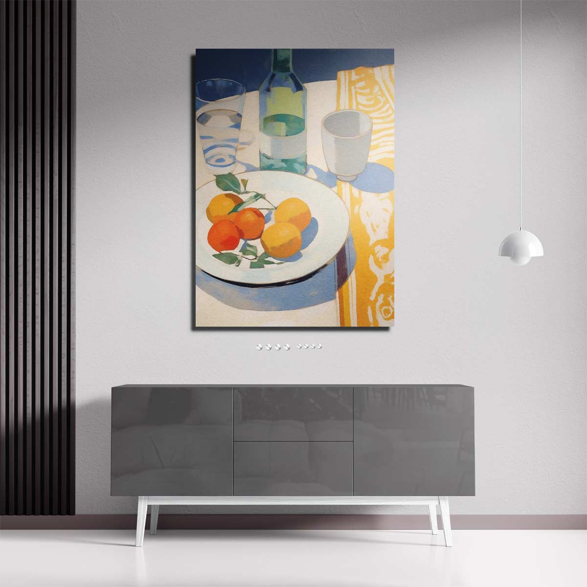 Mediterraanse Stilleven in Zonlicht Kunstwerk-canvas-dibond-plexiglas-wanddecoratie-WallArtistic