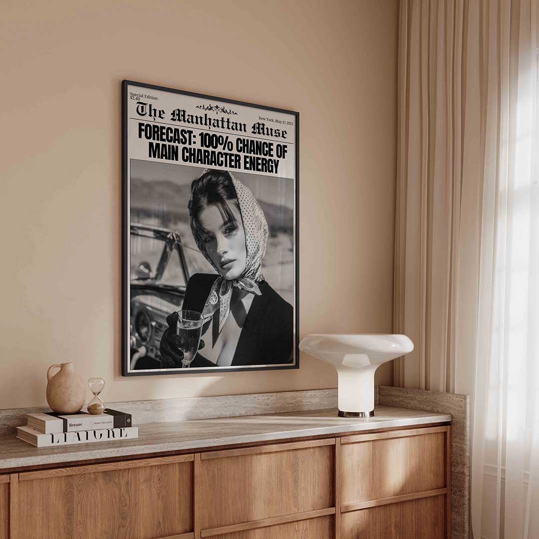 Vrouw met sjaal Poster