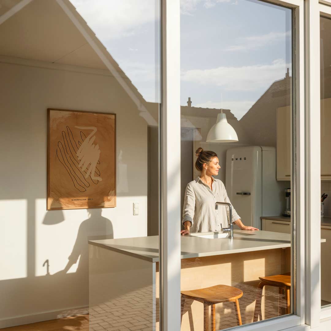 Minimalistische Kunstposter in Aardetinten Poster-WallArtistic