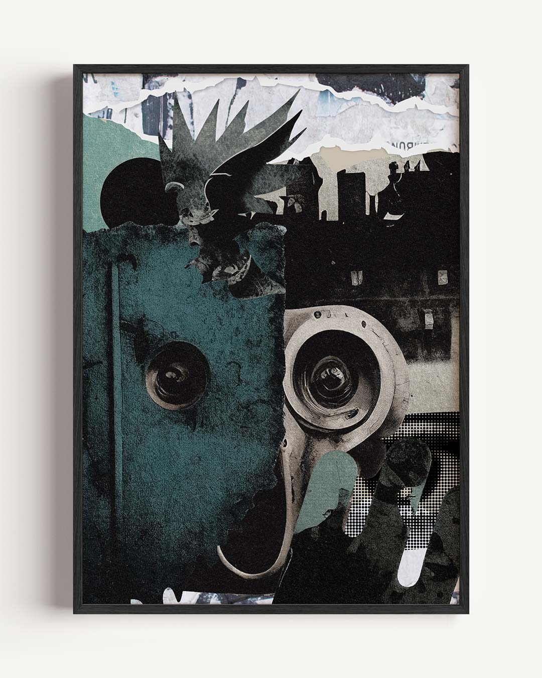 Abstracte Stadse Collage Poster-WallArtistic