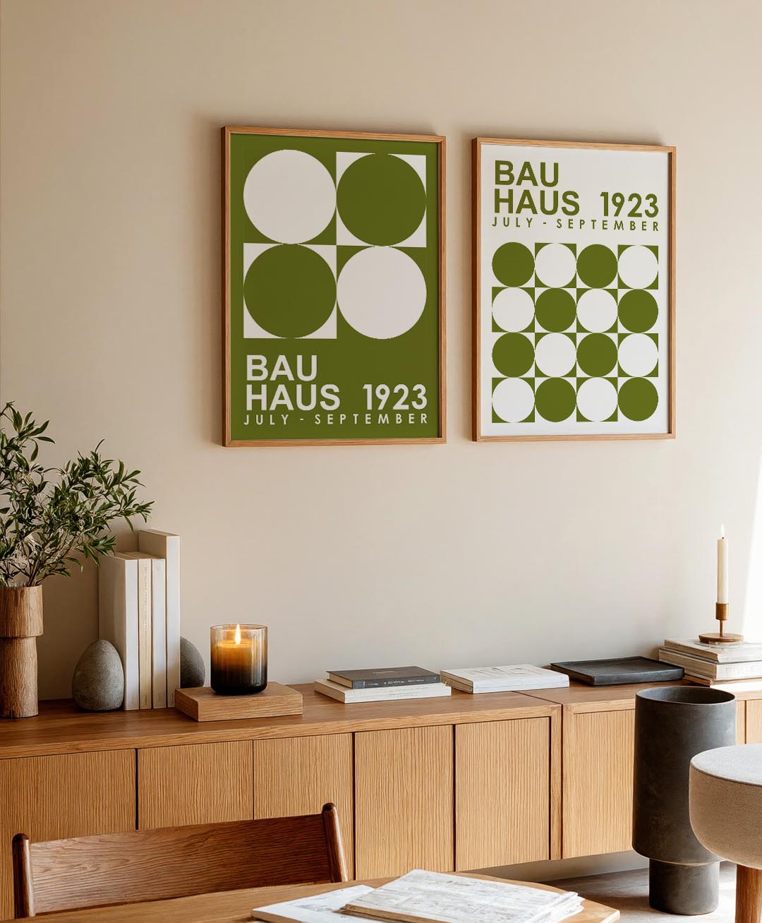 Cirkel en vierkant Posterset