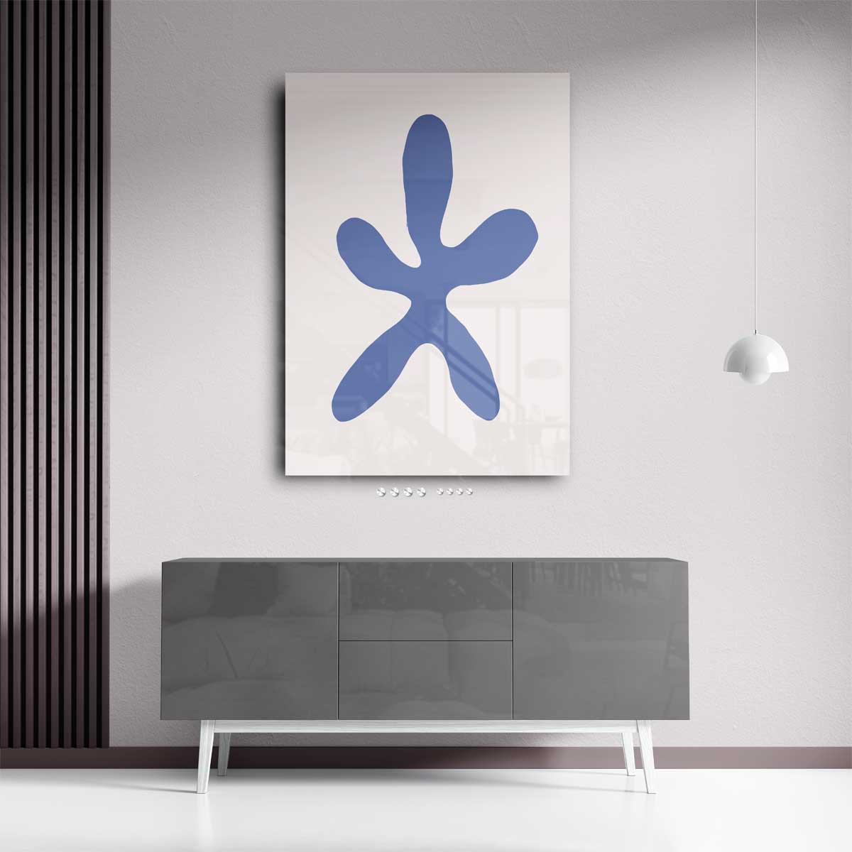 Abstracte Bloemexpressie Kunstwerk-canvas-dibond-plexiglas-wanddecoratie-WallArtistic