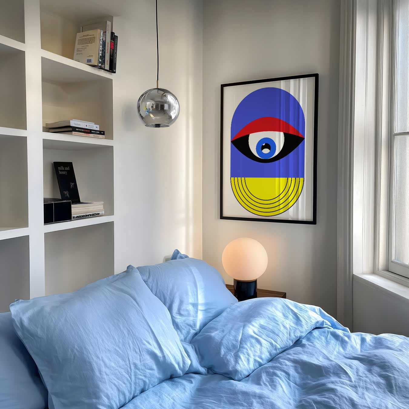 Trendy Geometrische Oogposter-WallArtistic
