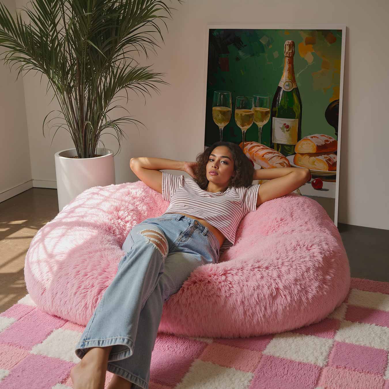 Stijlvolle Champagne en Brunch Poster-WallArtistic