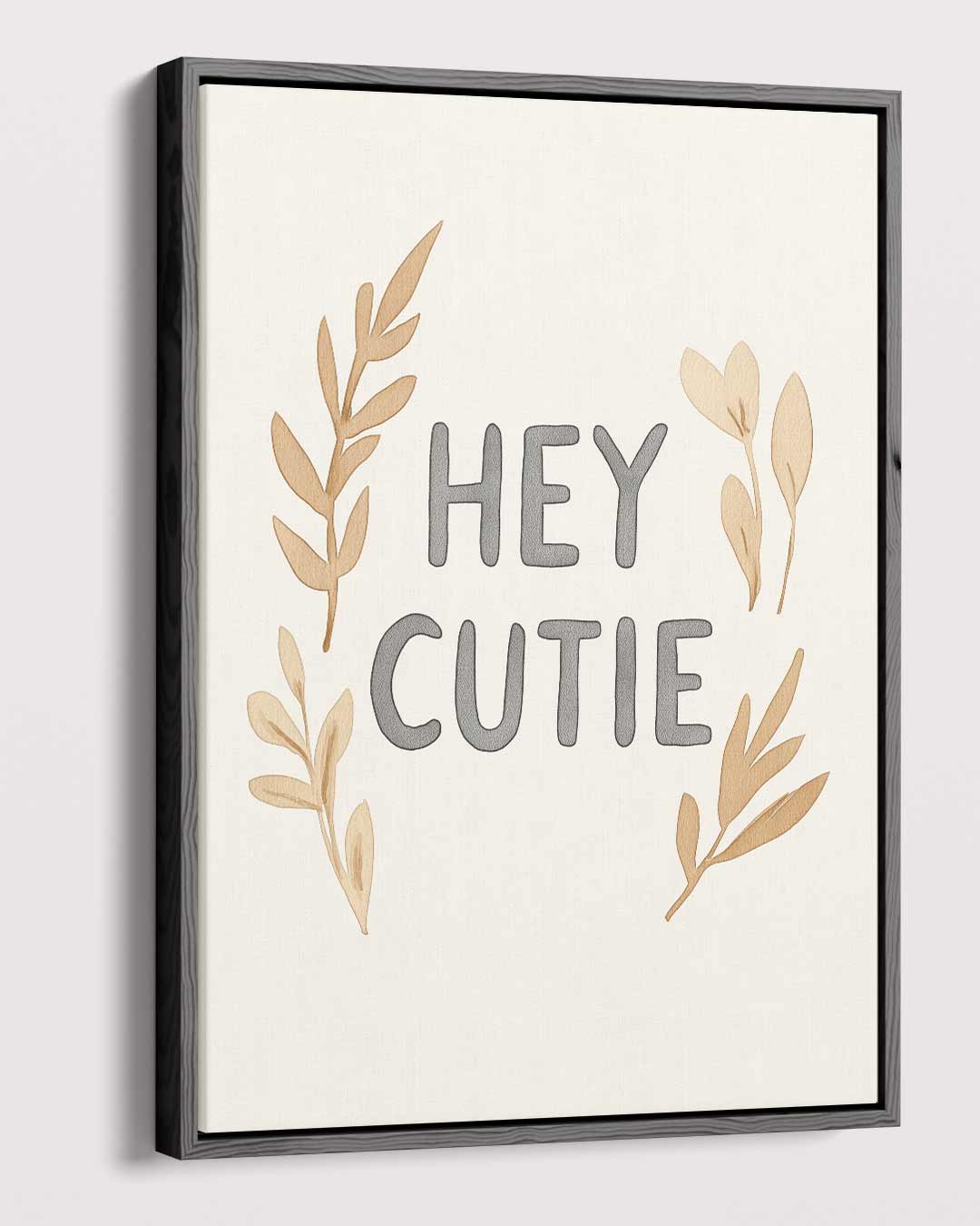 Hey Cutie Wanddecoratie Kunstwerk-canvas-dibond-plexiglas-wanddecoratie-WallArtistic