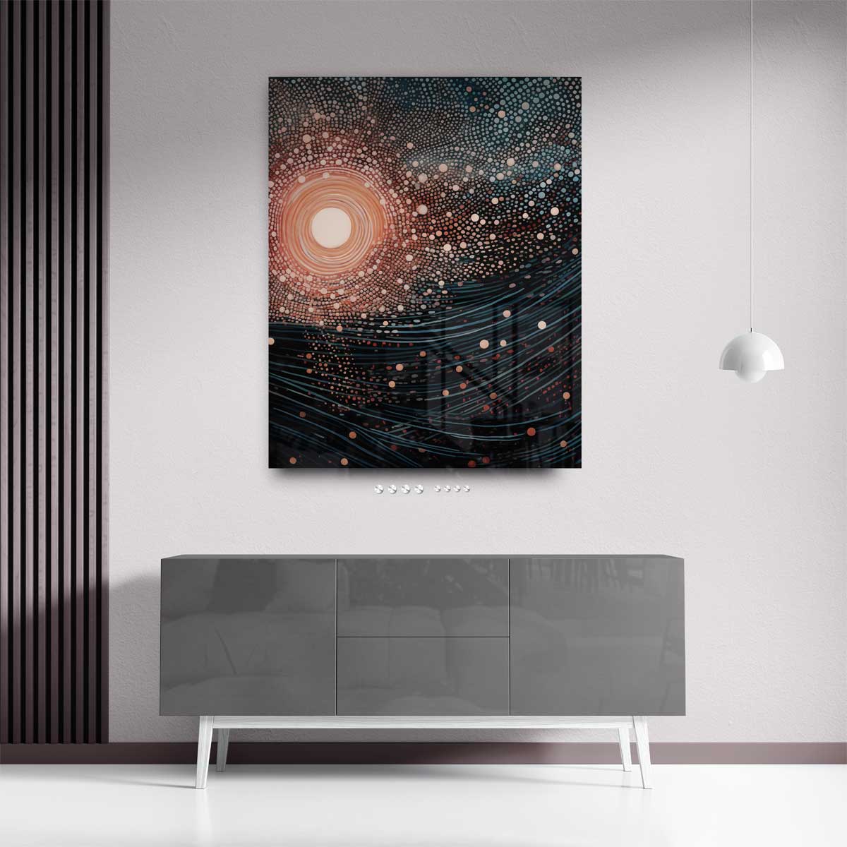 Dansende Sterrenhemel Kunstwerk-canvas-dibond-plexiglas-wanddecoratie-WallArtistic