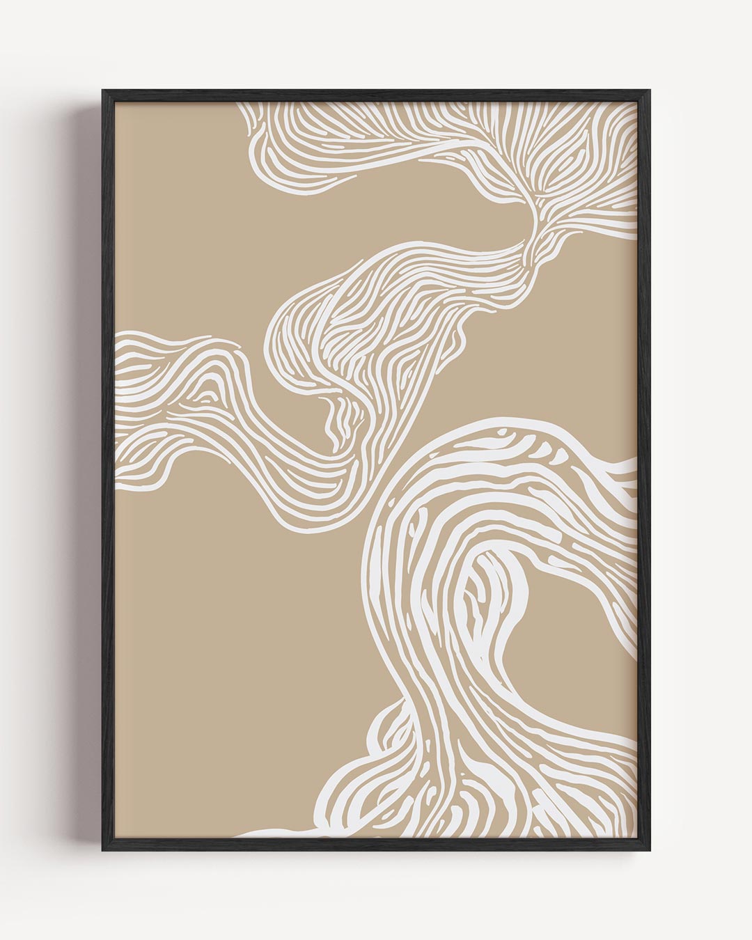 Organische Beige Elegantie Poster-WallArtistic