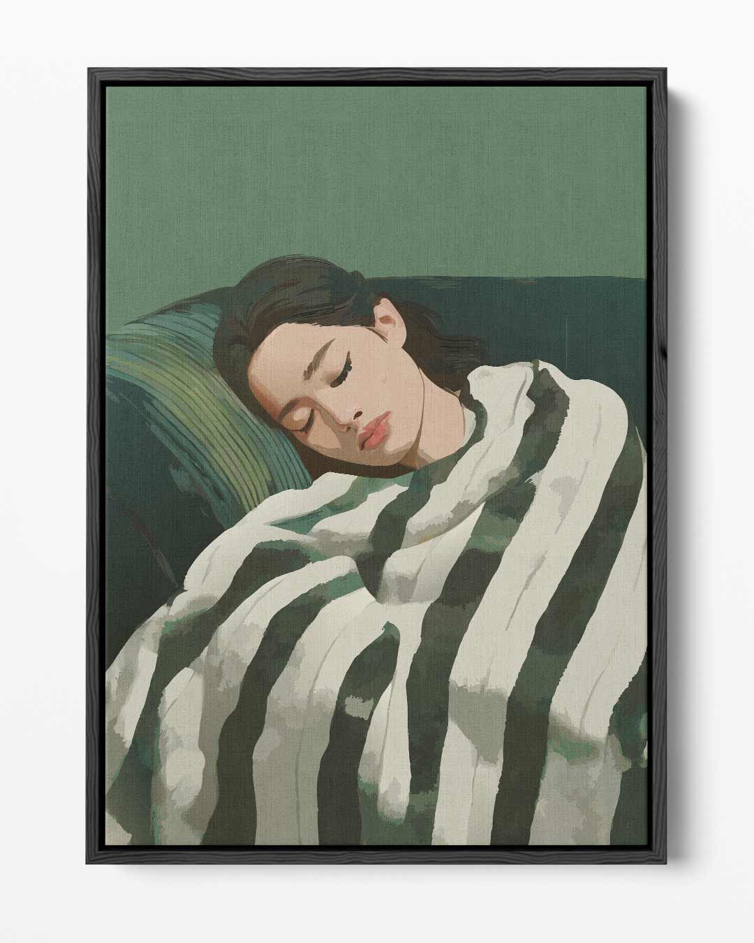 Sereen Slapend Kunstwerk-canvas-dibond-plexiglas-wanddecoratie-WallArtistic