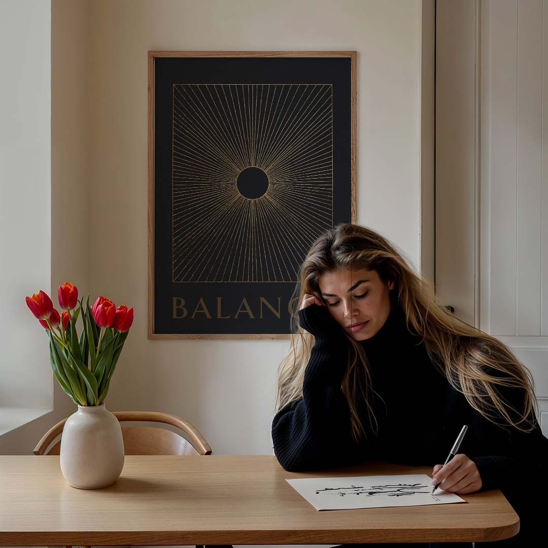 Stijlvolle Balans Poster-WallArtistic