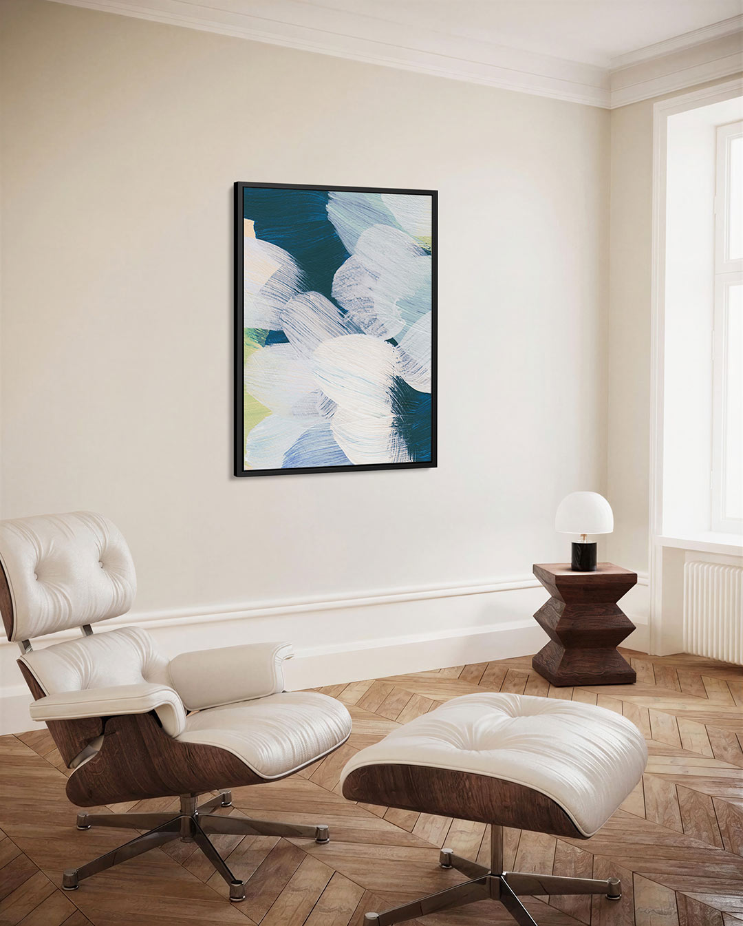 Dynamische kleurencompositie Kunstwerk