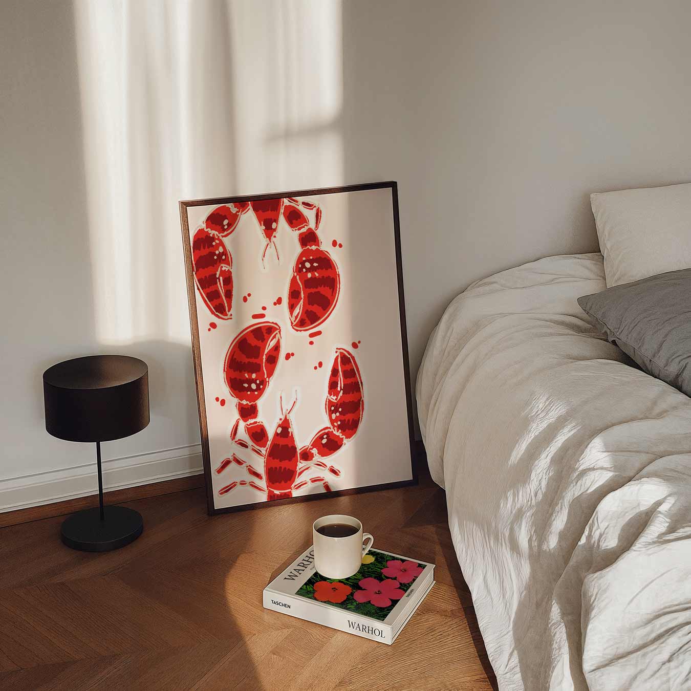 Vrolijke Kreeften Illustratie Poster-WallArtistic