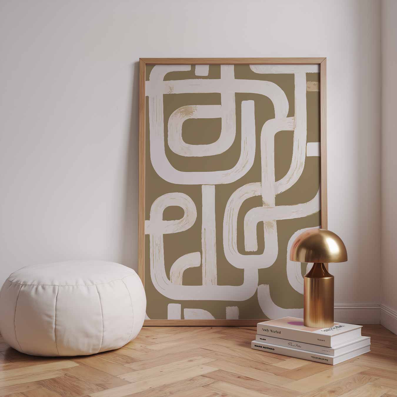 Moderne Retro Maze Poster