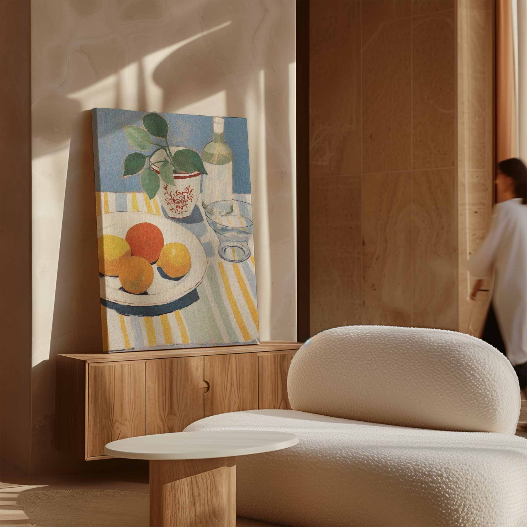Verfrissende Zomertafel Kunstwerk-canvas-dibond-plexiglas-wanddecoratie-WallArtistic