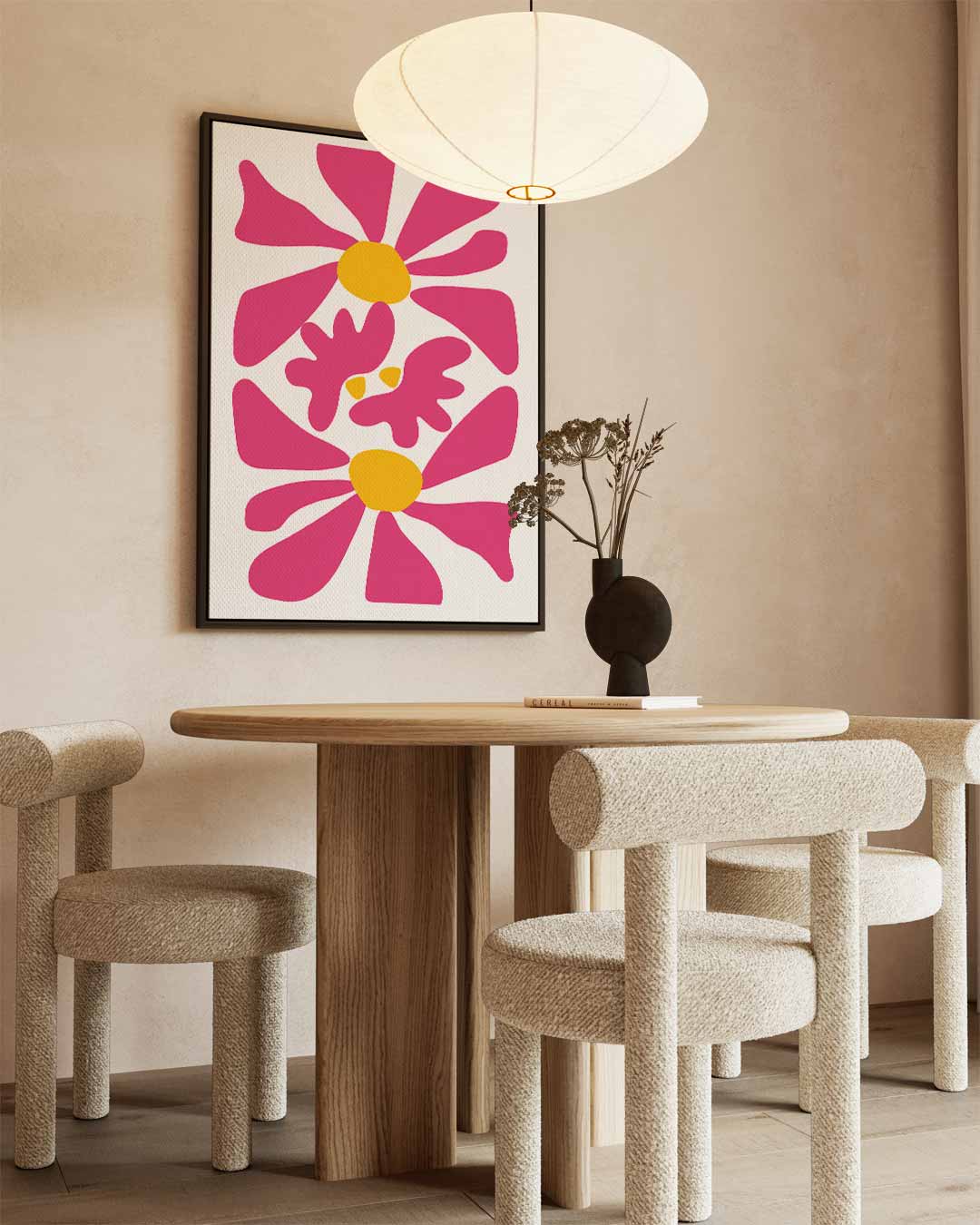 Vrolijke Bloemexplosie Kunstwerk-canvas-dibond-plexiglas-wanddecoratie-WallArtistic