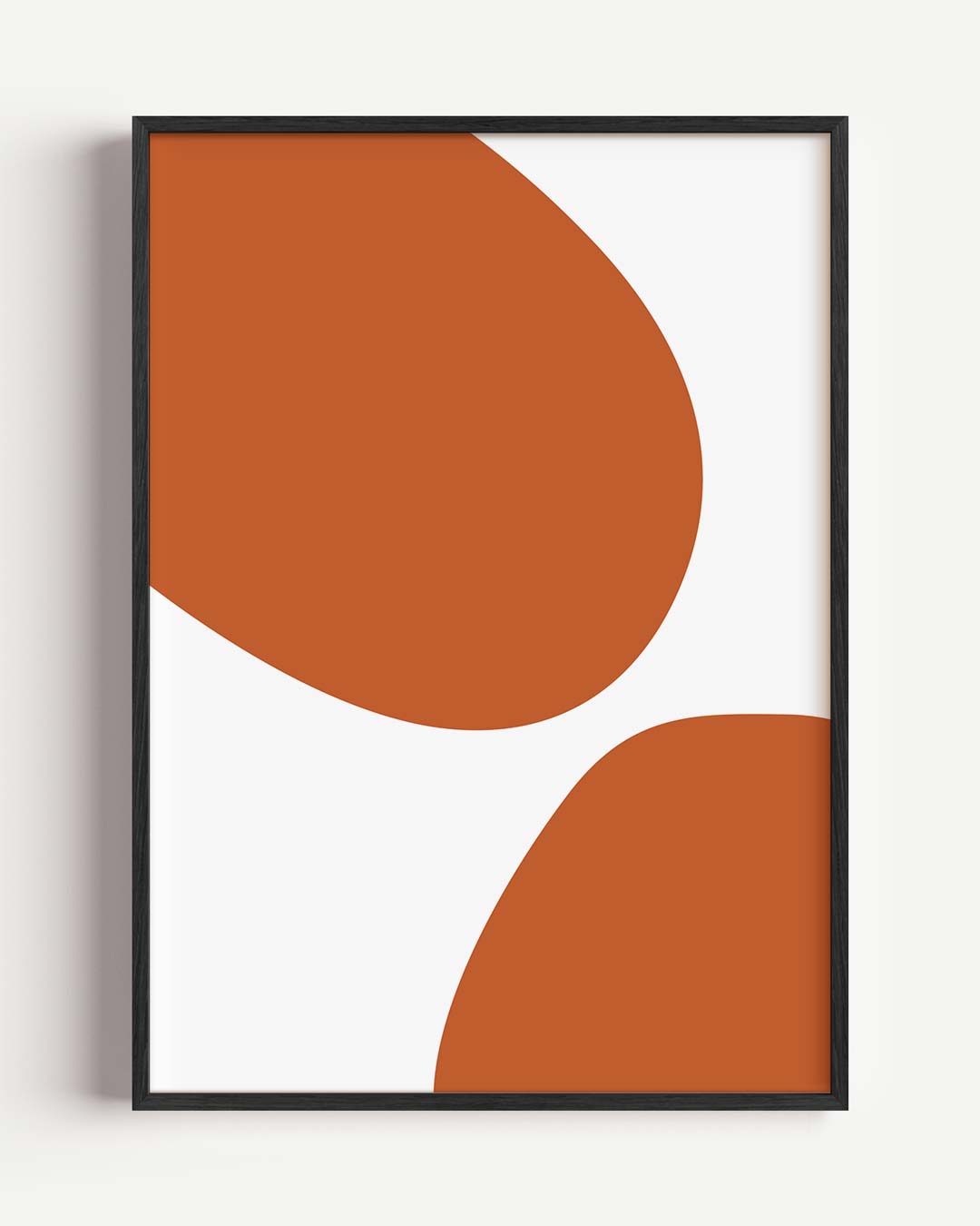 Abstracte Terracotta Vormen Poster-WallArtistic