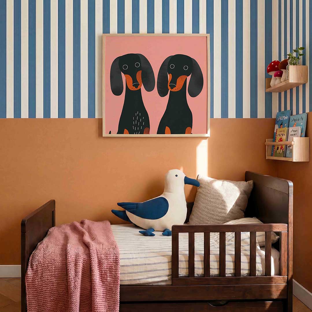 Twee teckels Poster