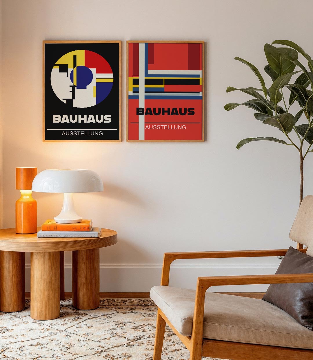 Kleurrijke cirkelcompositie Posterset