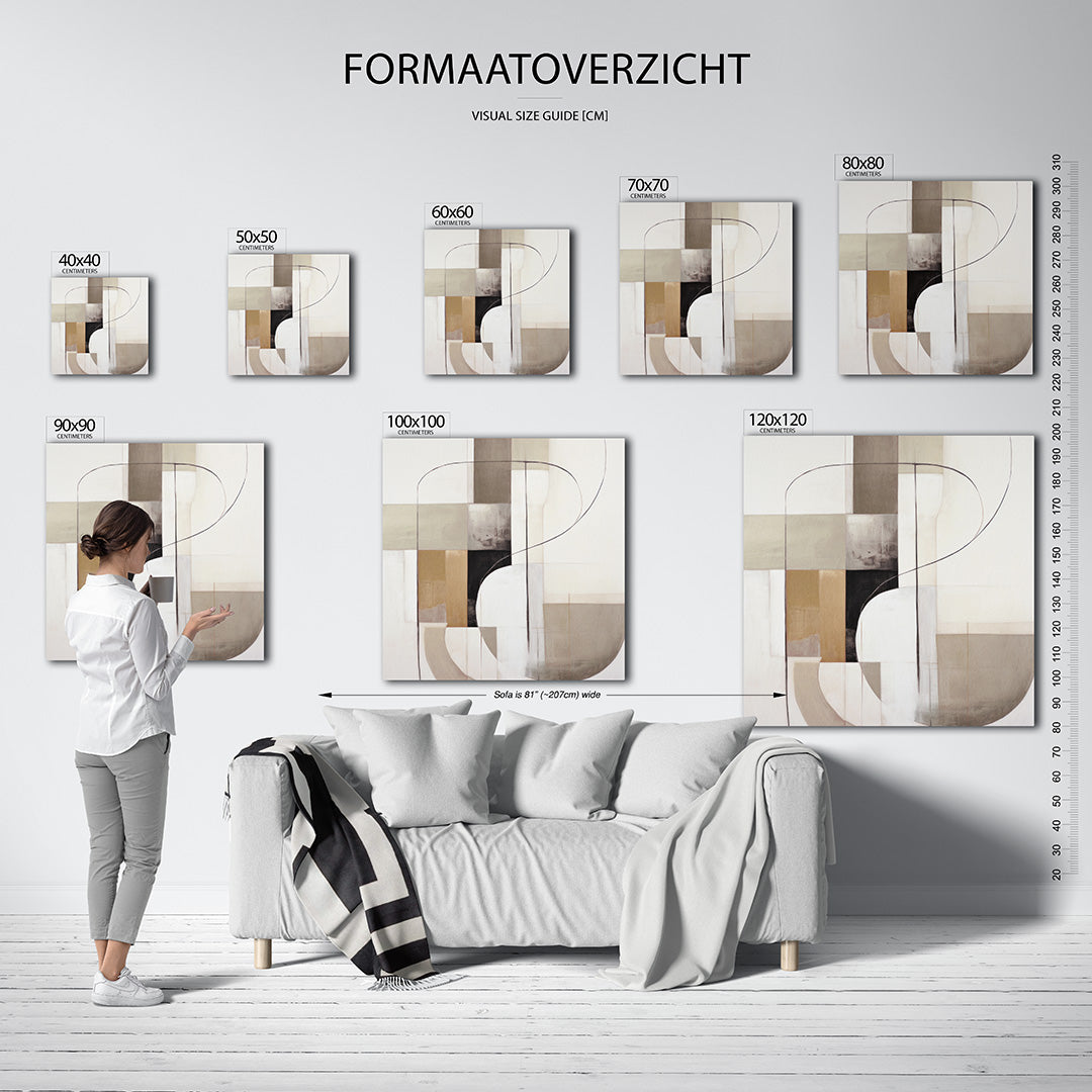 Geometrische vormen Kunstwerk