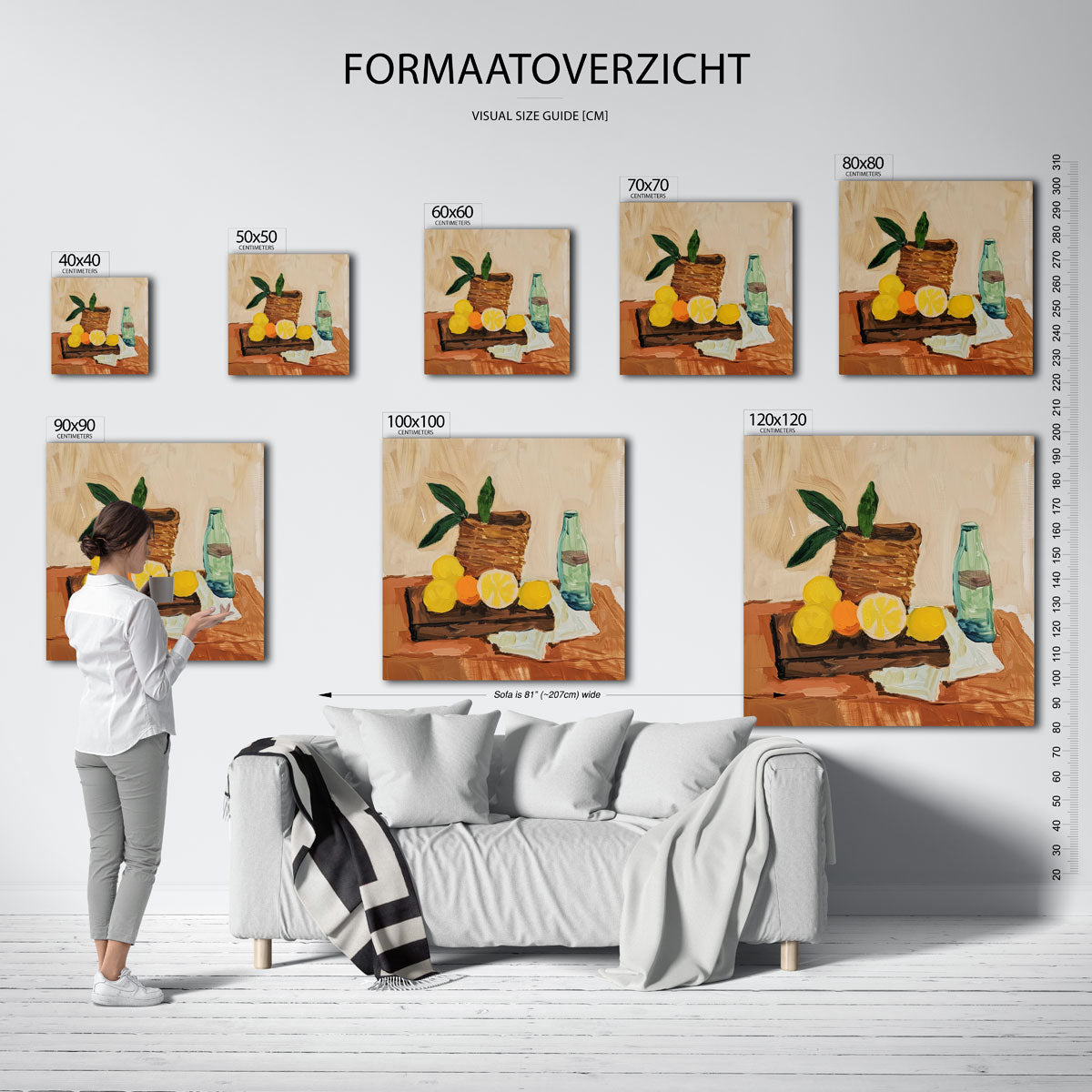 Fruit en fles Poster