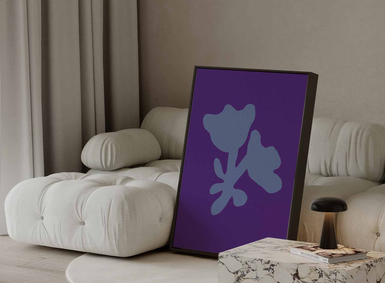 Verrassende Bloemvorm Studie Kunstwerk-canvas-dibond-plexiglas-wanddecoratie-WallArtistic