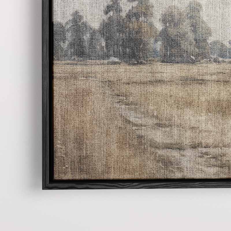 Zomerlandschap in Vervagende Tinten Kunstwerk-canvas-dibond-plexiglas-wanddecoratie-WallArtistic