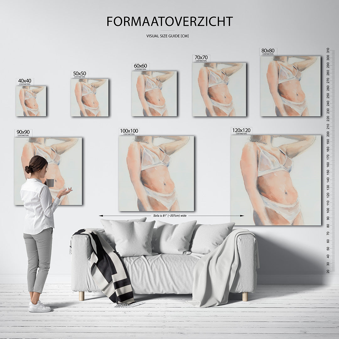 Zachte lichaamsvormen Kunstwerk