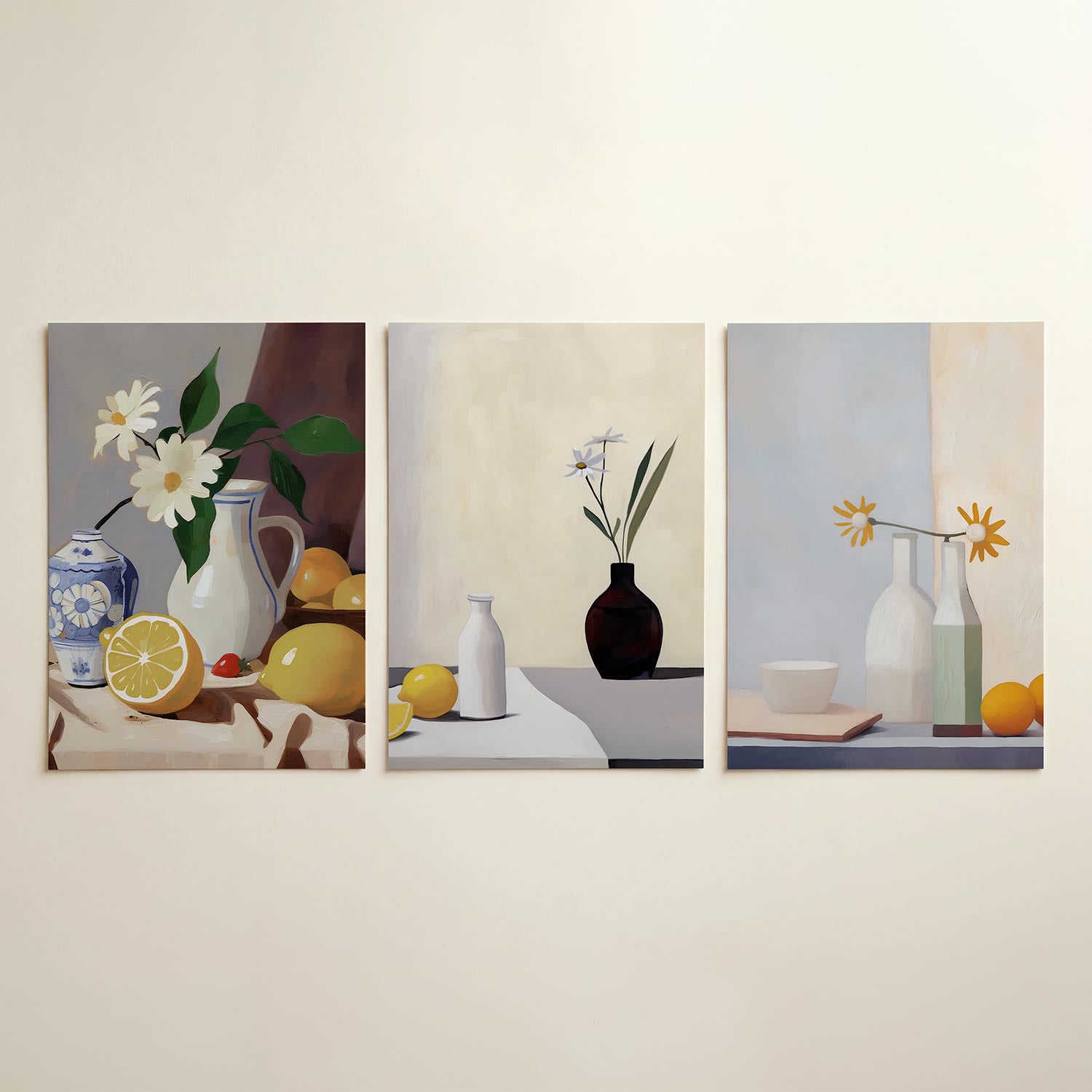 Fruit en bloemen Posterset