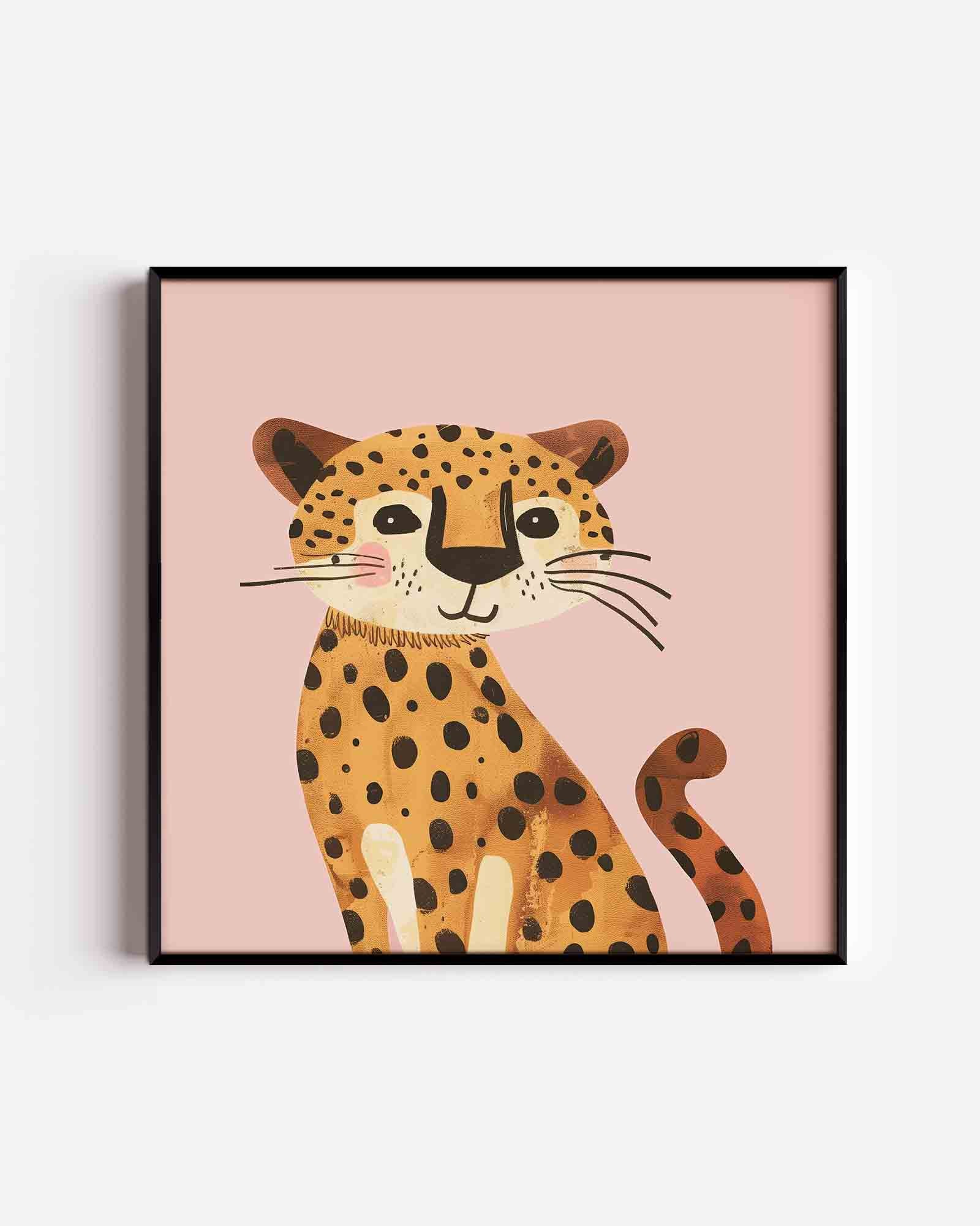 Schattige luipaard Poster