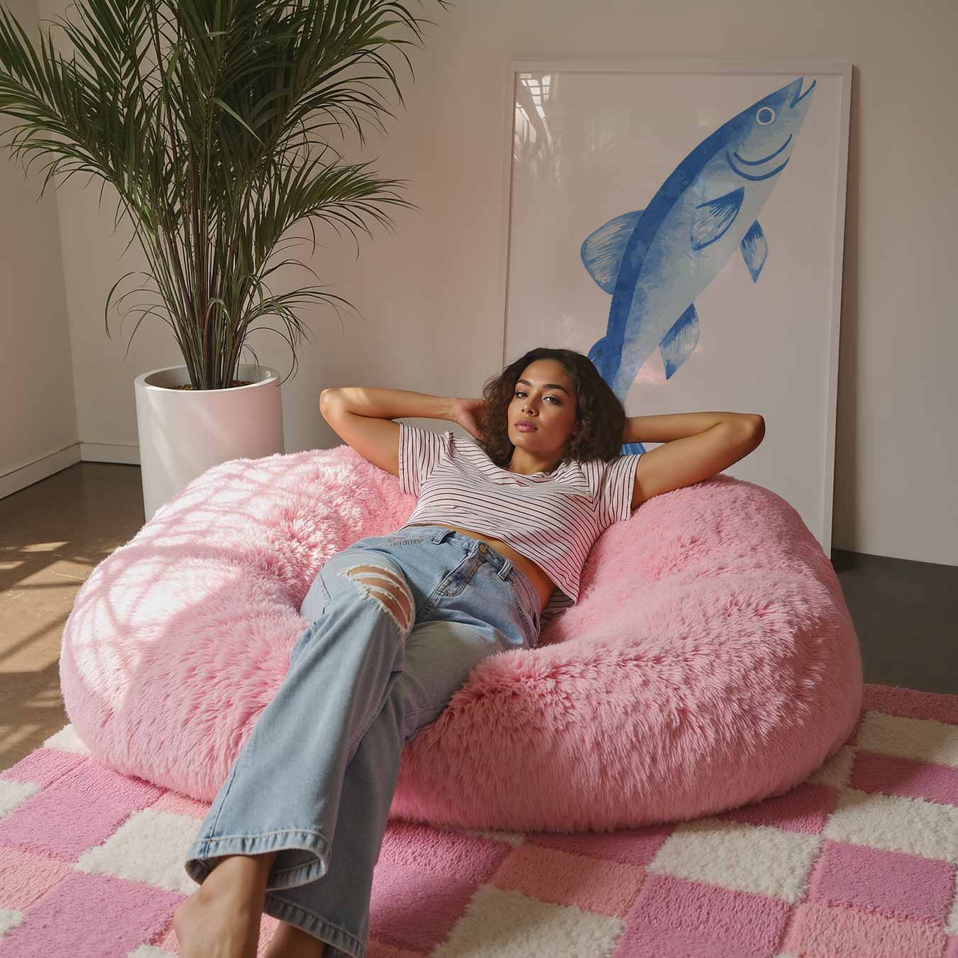 Stijlvolle Vis Illustratie Poster-WallArtistic