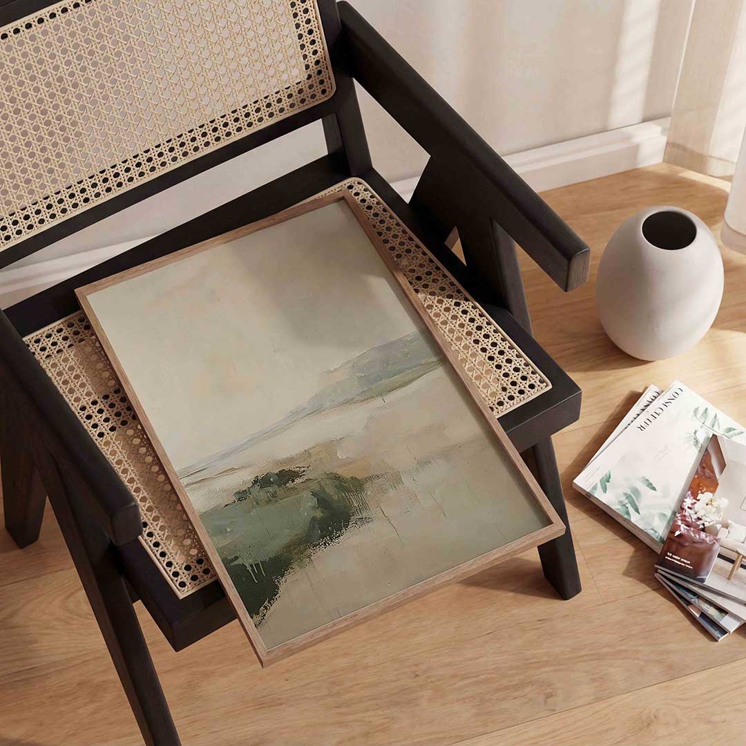 Landschap met zachte tinten Poster