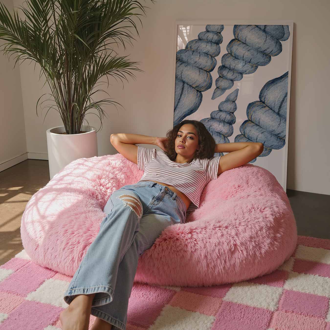 Blauwe Slakkenhuis Poster-WallArtistic