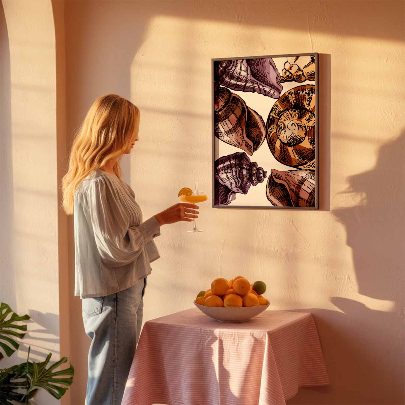 Schelpen in Stijl Poster
