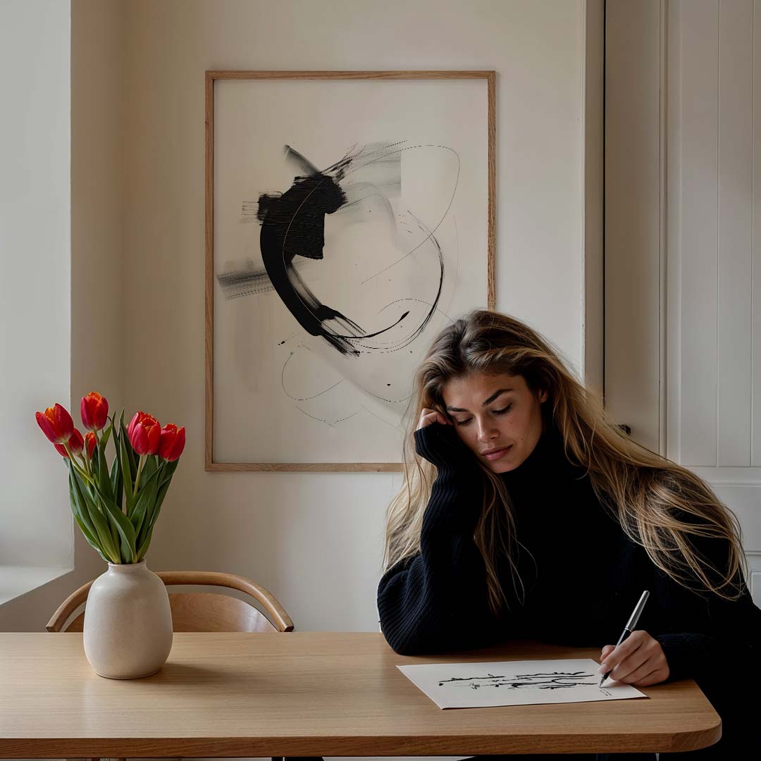 Abstracte Elegantie Poster-WallArtistic