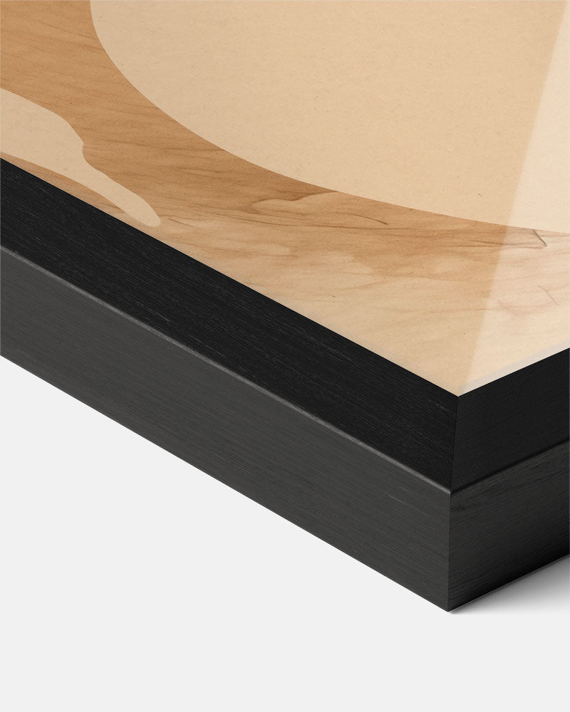 Elegante Silhouet Kunstposter-WallArtistic