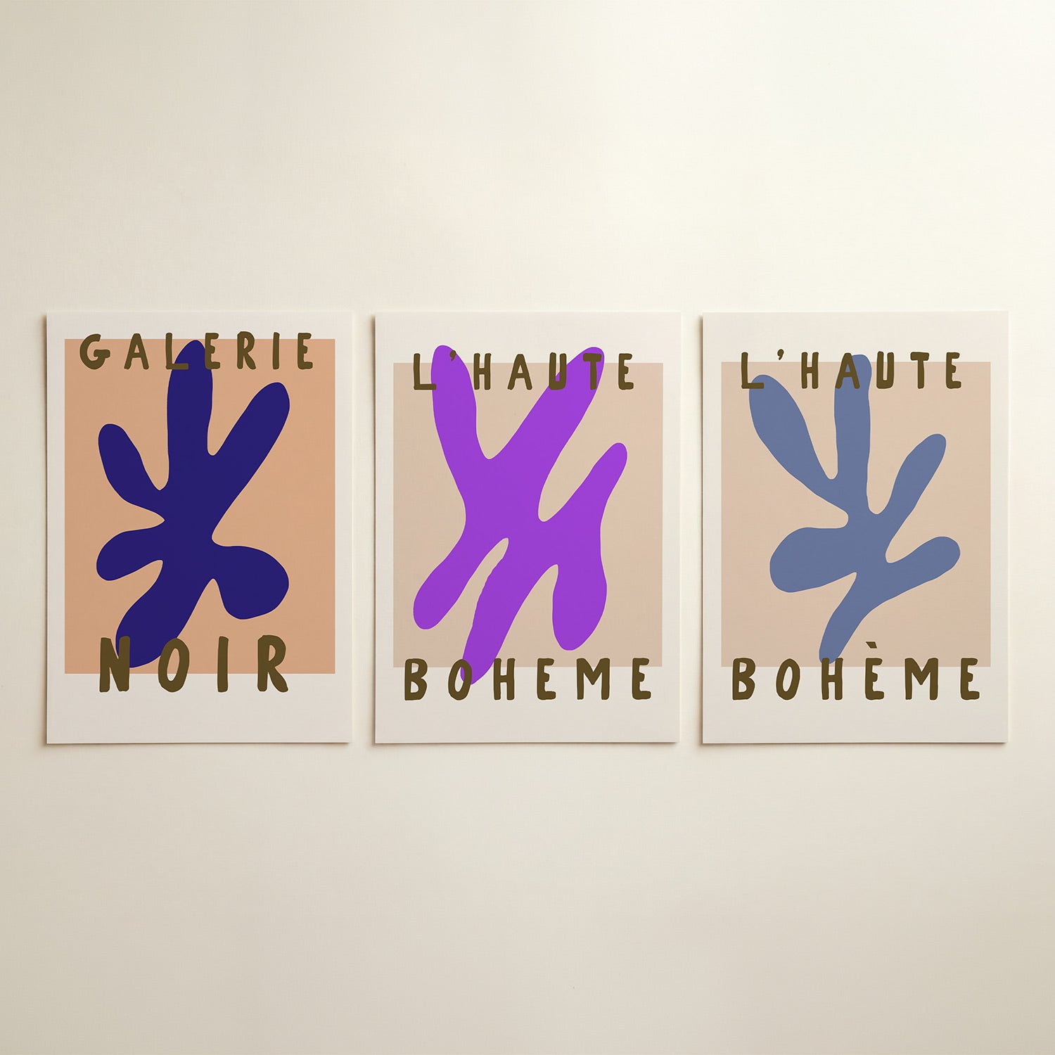 Kleur en vormen Posterset