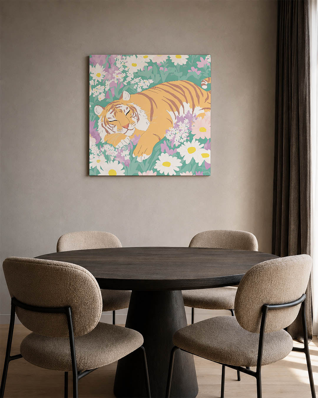 Dromerige tijger Kunstwerk