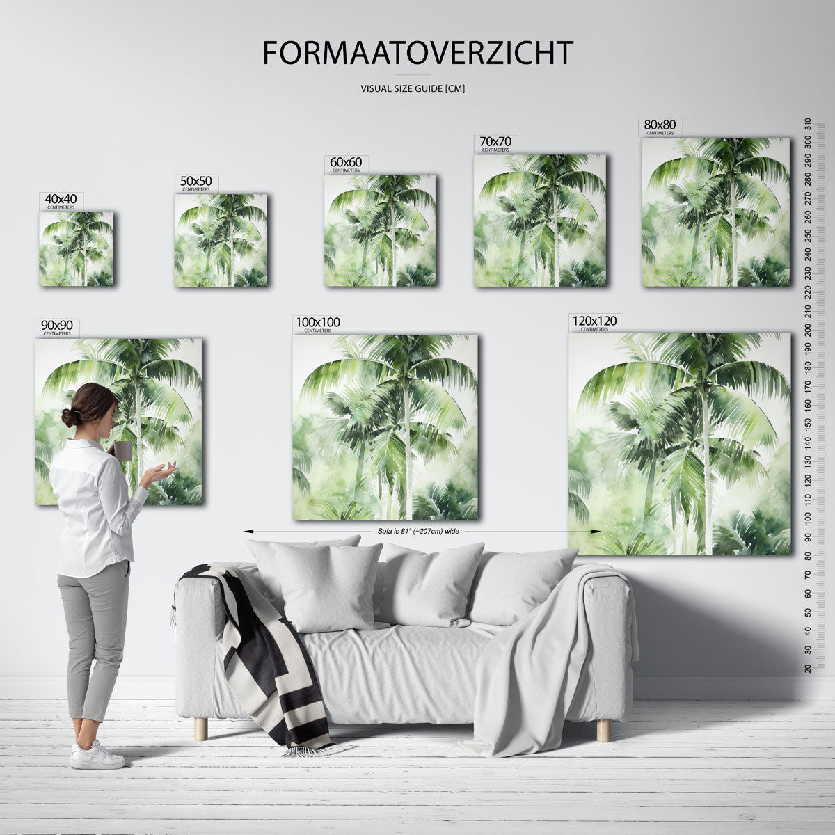Tropische palmbomen Poster