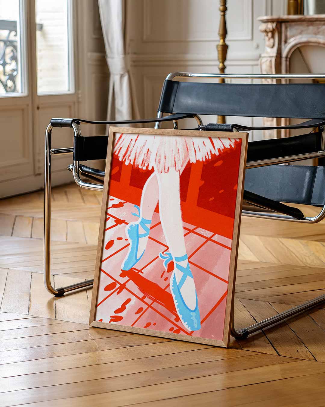 Dansend in Rood Poster