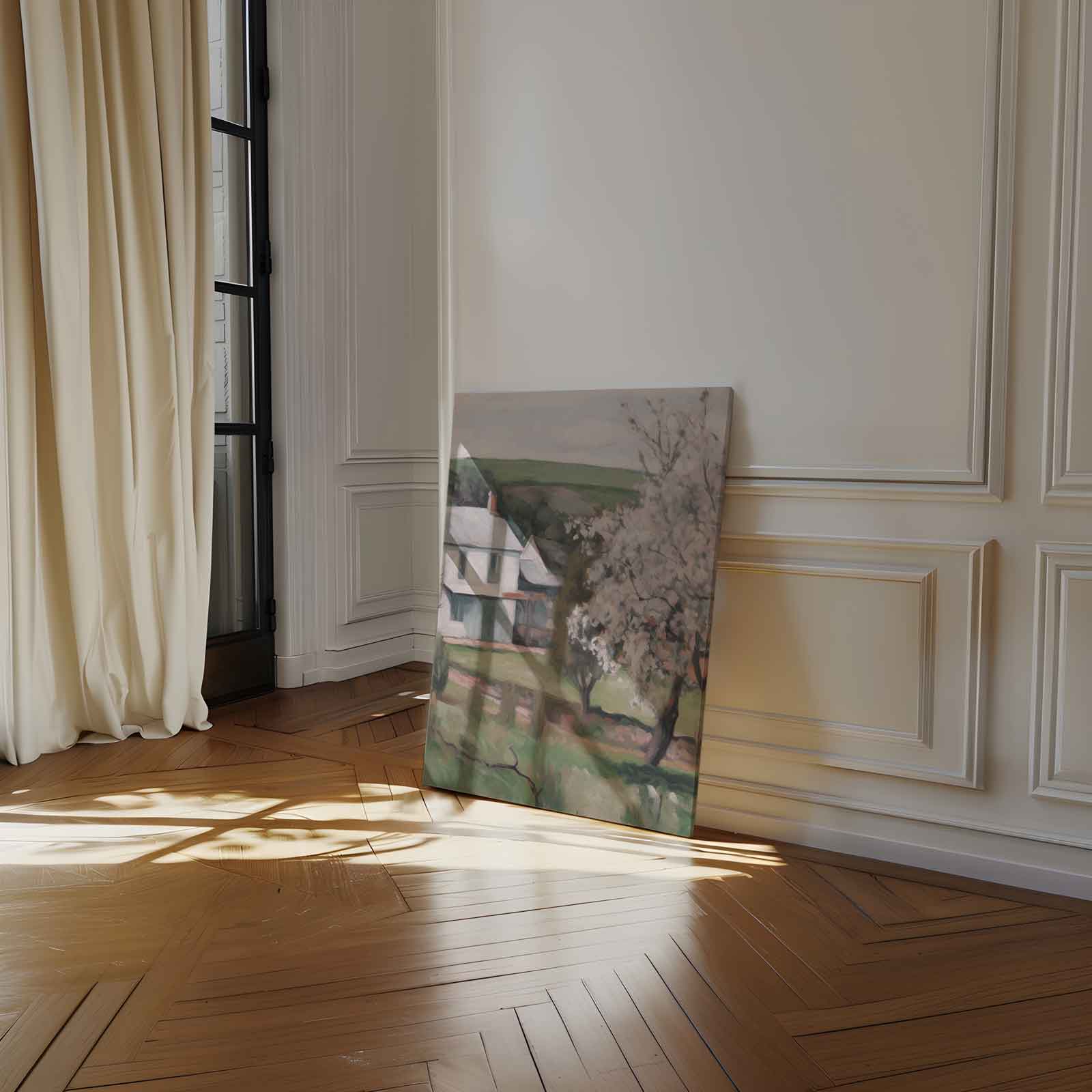Voorjaar op het Platteland Kunstwerk-canvas-dibond-plexiglas-wanddecoratie-WallArtistic