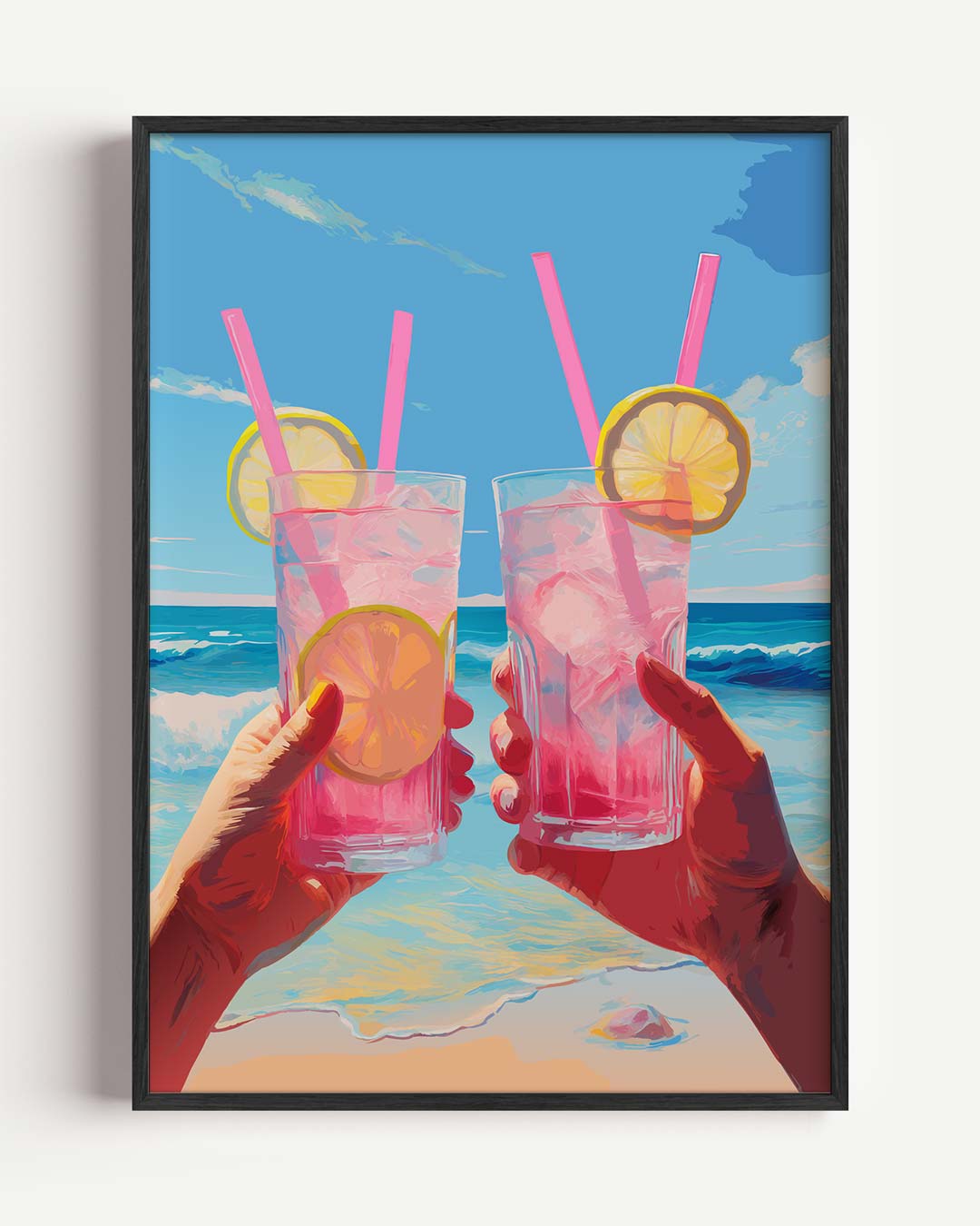 Zomerse Strandcocktail Poster-WallArtistic